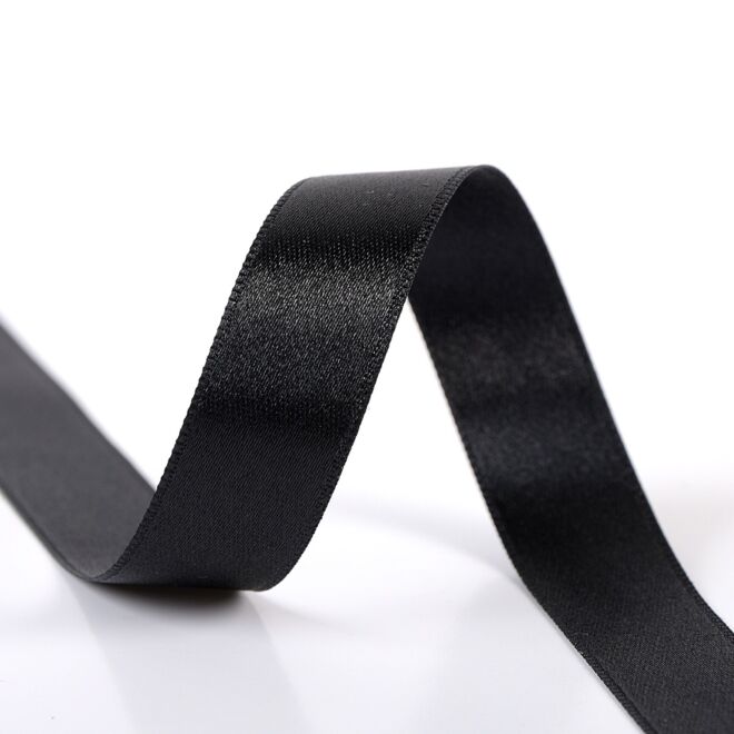 38mm Satinband schwarz
