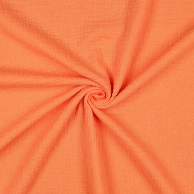 Organic muslin "Uni" orange
