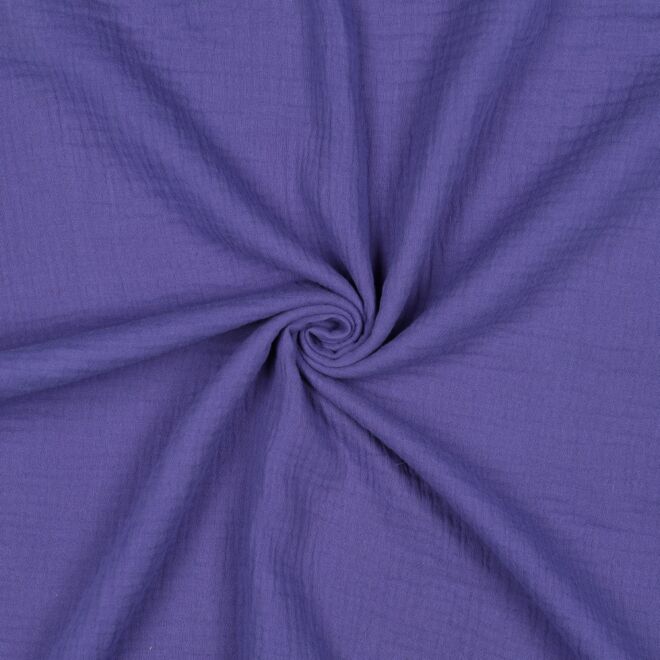 Organic muslin "Uni" violet