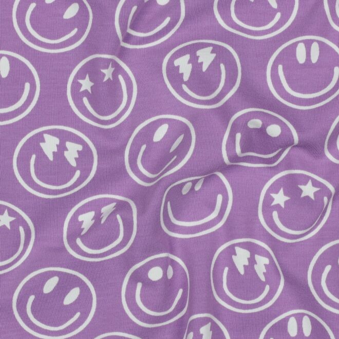 Happy Face Jersey flieder