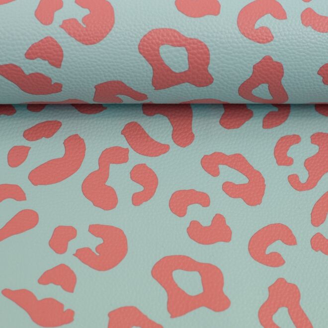 Happy Leo by Cherry Picking faux leather mint/coral