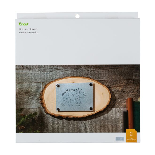 Cricut Aluminium Sheets 20x20cm 2-pack
