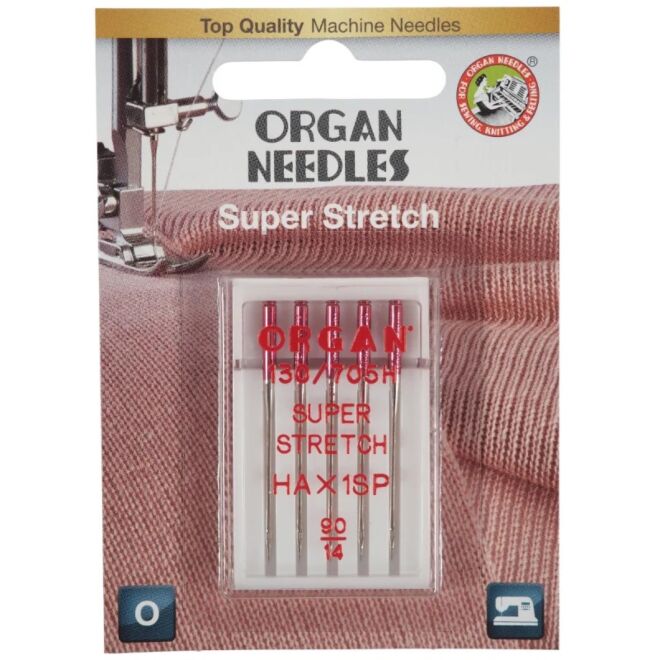 Organ Nähmaschinennadeln "Super Stretch 90" (Blister Pack)