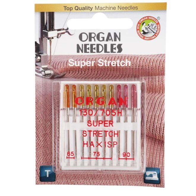 Organ Nähmaschinennadeln "Super Stretch 65-90" (Blister Pack)