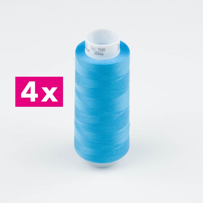 Amann-Mettler Trojalock Overlockgarn No. 120, 4x2500m/gleiche Farbe - Farbe: 7089