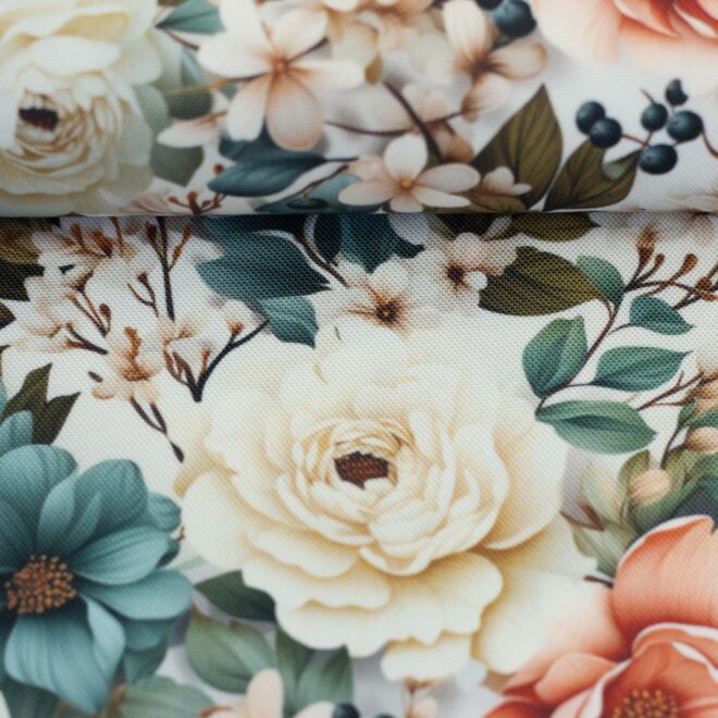 Bag fabric Flowing Bloom "Josie" by Sarah Mariam