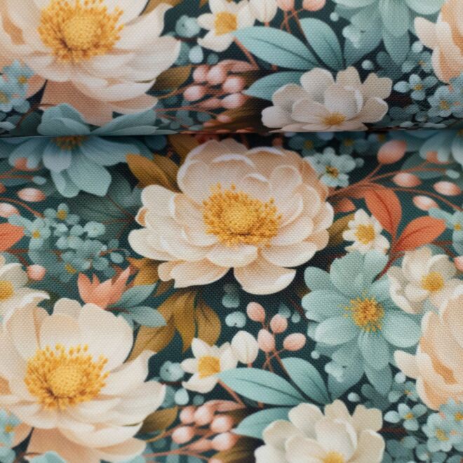 Bag fabric Flowing Bloom "Lilly" by Sarah Mariam