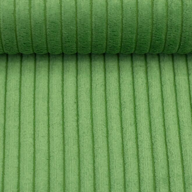 Corduroy velvet "Wanja" light green