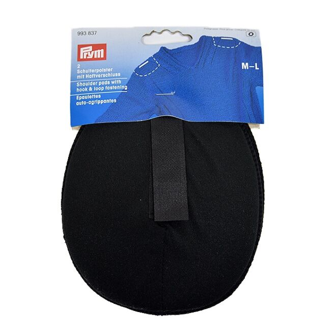 Prym shoulder pad "Raglan" M-L, black
