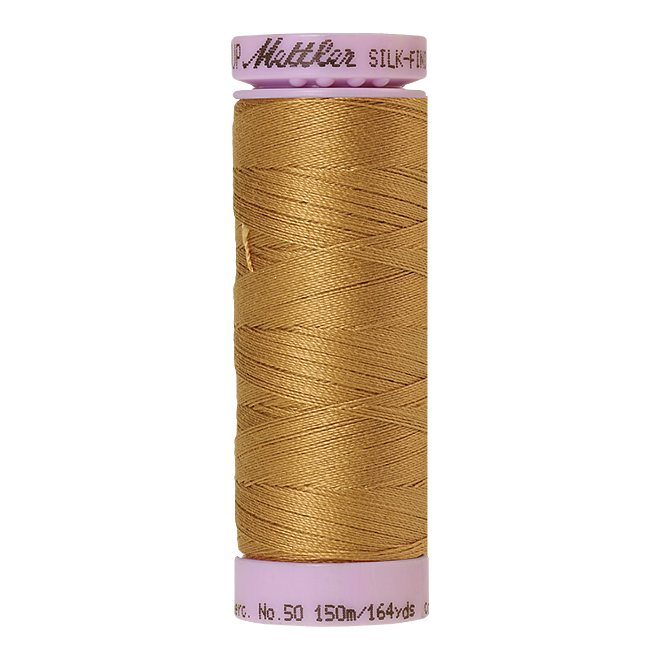 Silk-Finish Cotton 50, 150m - Sisal: Reines Baumwollgarn aus 100% langstapliger, ägyptischer Baumwollte von Amann Mettler