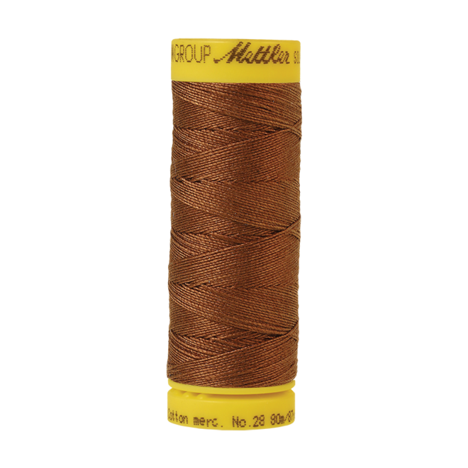 Silk-Finish Cotton 28, 80m - Redwood: Reines Baumwollgarn aus 100% langstapliger, ägyptischer Baumwollte von Amann Mettler
