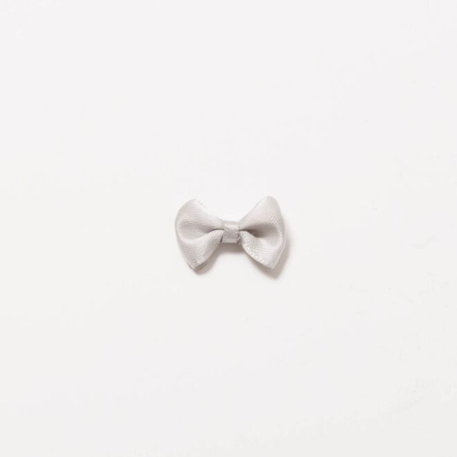 Satinschleife 2,5cm grau