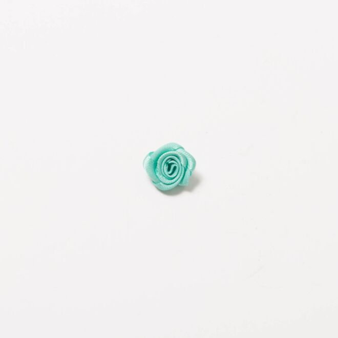 Satinrose 1,5cm seegrün