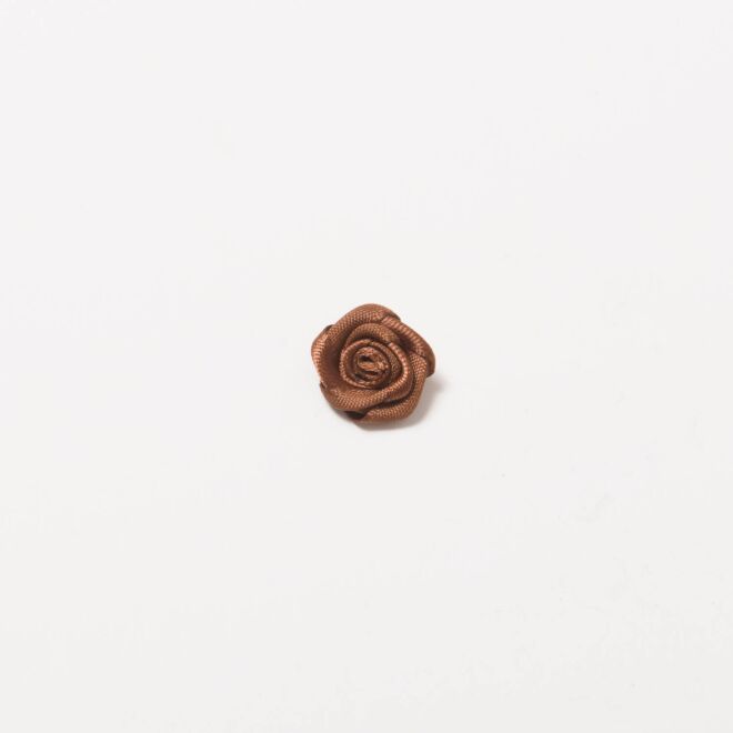 Satinrose 1,5cm braun