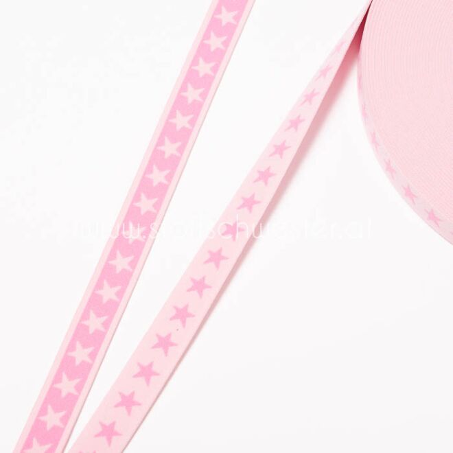 20mm Sternengummi hellrosa/rosa