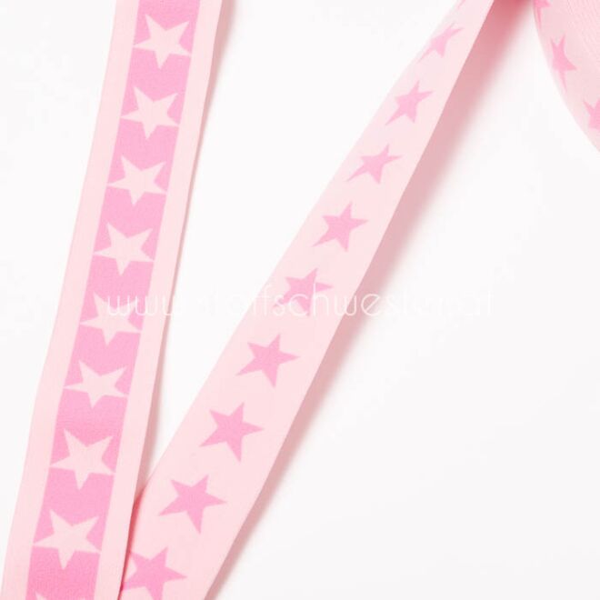 40mm Sternengummi hellrosa/rosa