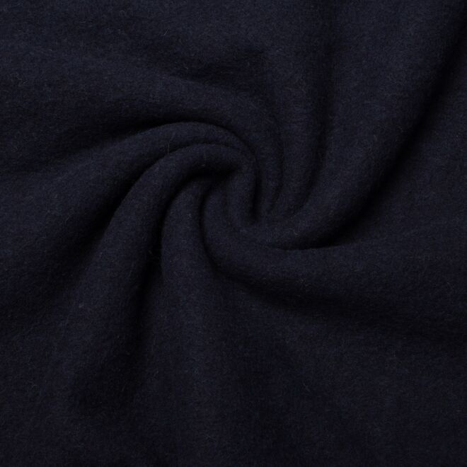 Wool fleece "Nena" dark blue