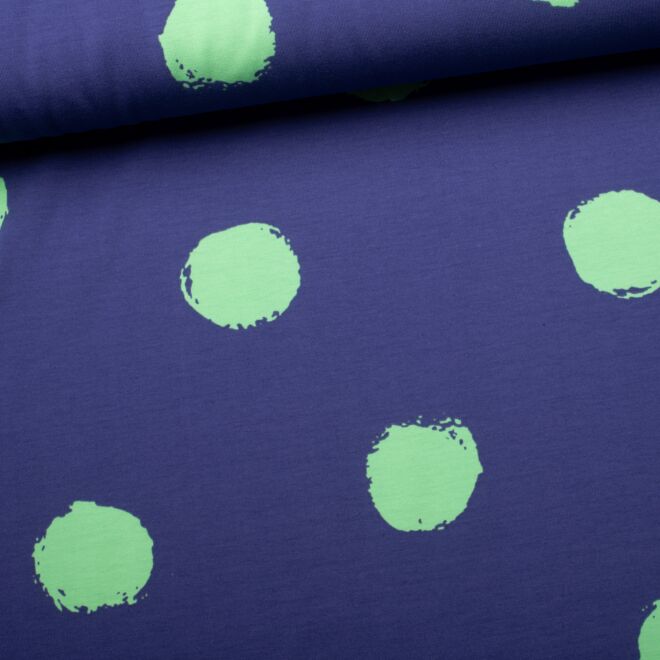 Jersey Big Spots mint/royal blue