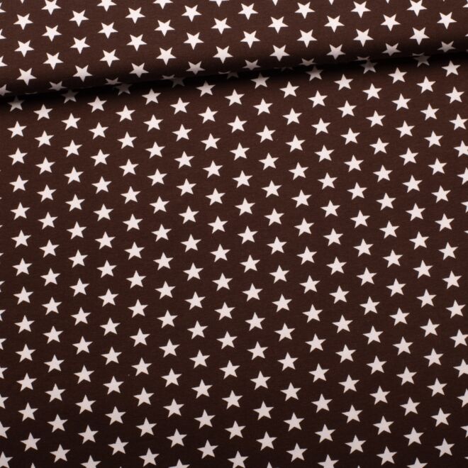Small stars jersey dark brown