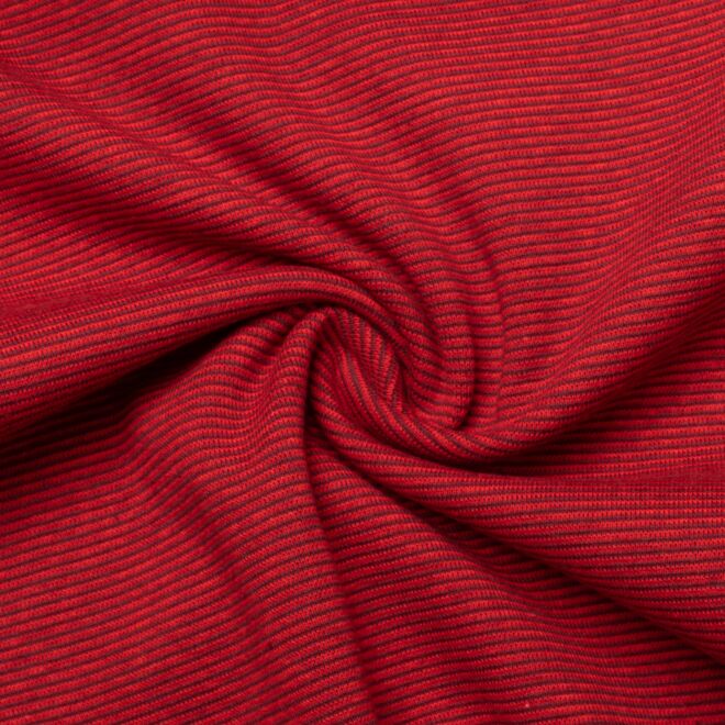 Striped cuffs bordeaux/red