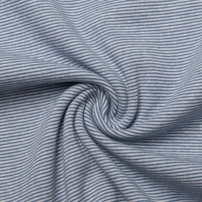 Striped cuffs denim blue/light blue