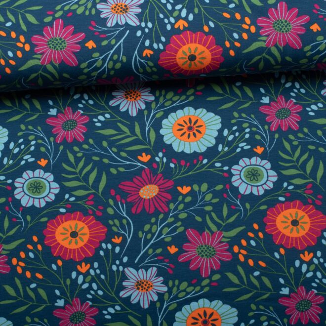 Cotton jersey Small Rabea petrol