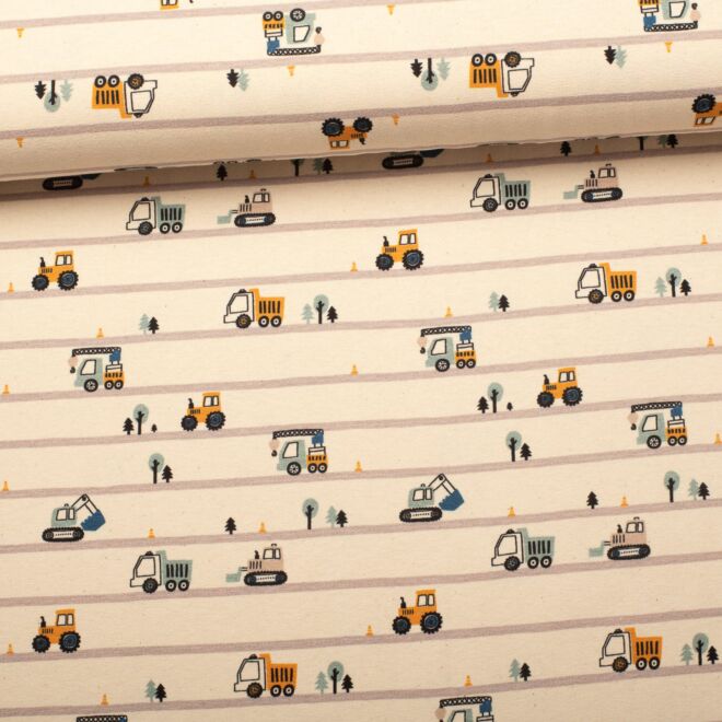 Cotton jersey bagger stripes nature