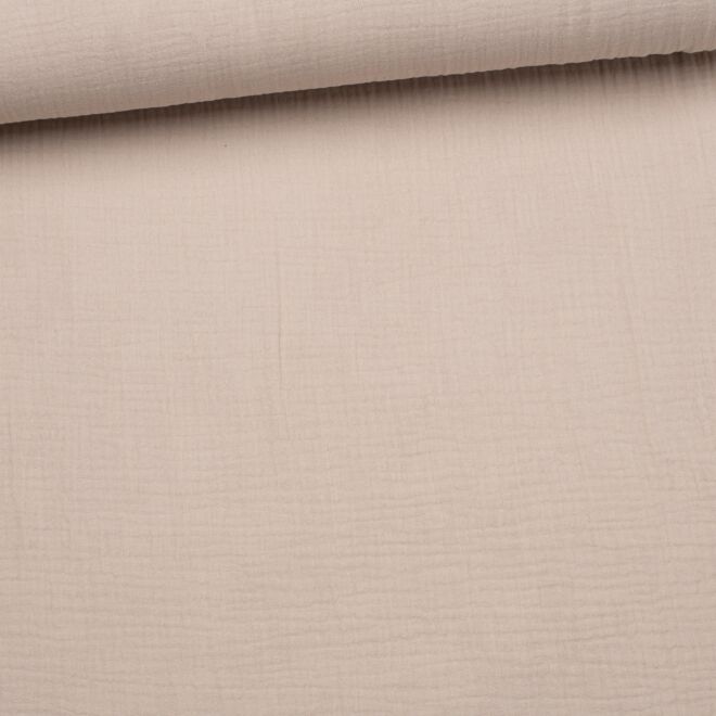 Organic muslin "Uni" light sand