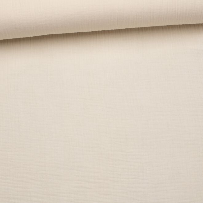 Organic muslin "solid color" ecru