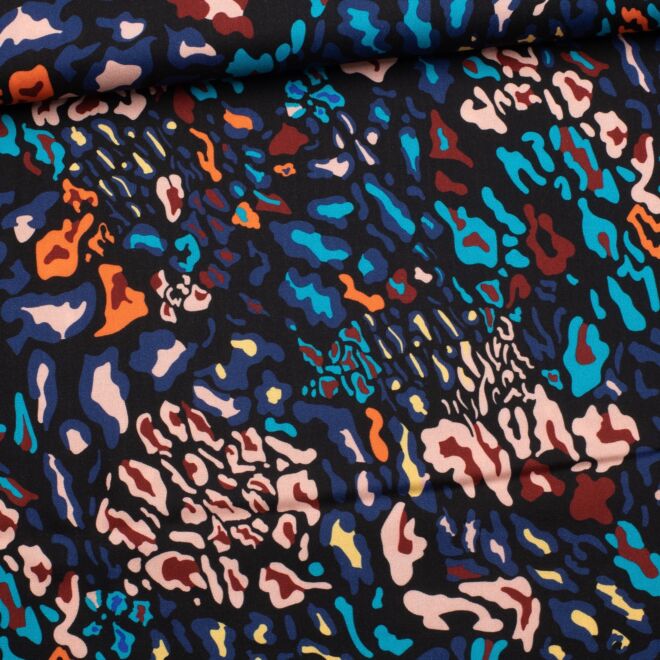 Viskose-Webware Coloured Leo Spots