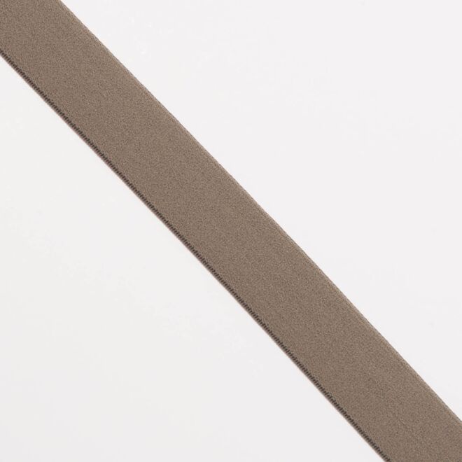 2,5cm Gummiband dunkles taupe