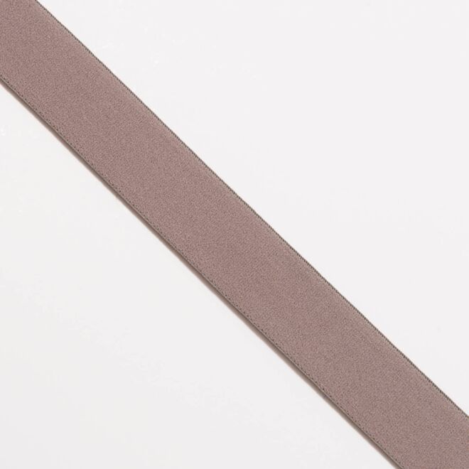 2,5cm Gummiband taupe 