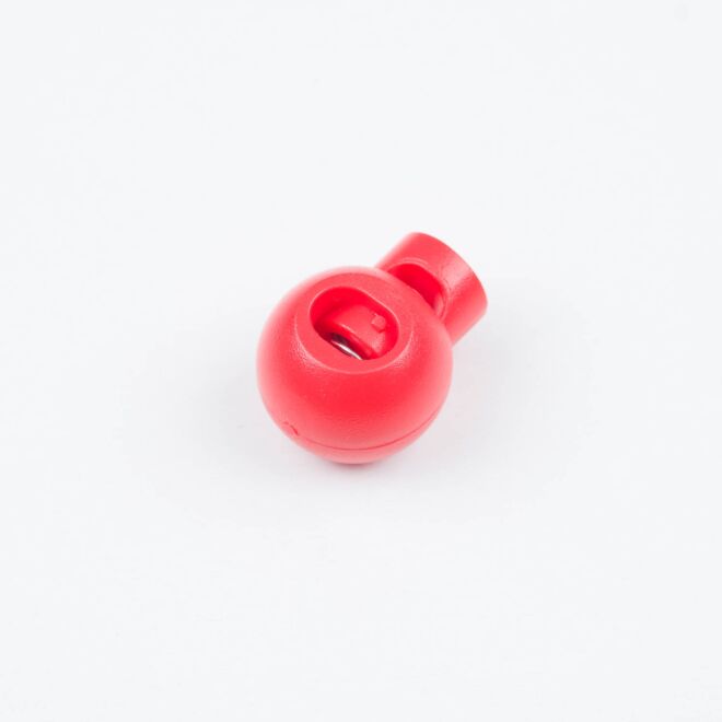 3mm Kordelstopper rund hellrot