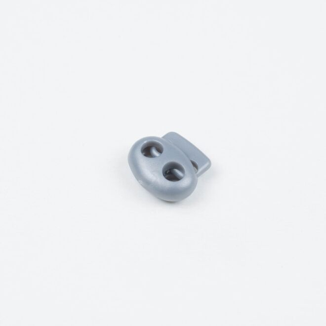 4mm Kordelstopper Duo grau