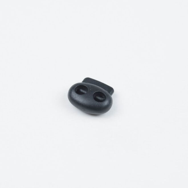 4mm Kordelstopper Duo schwarz 
