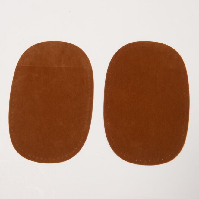 Alcantara Imitat Flicken mittelbraun