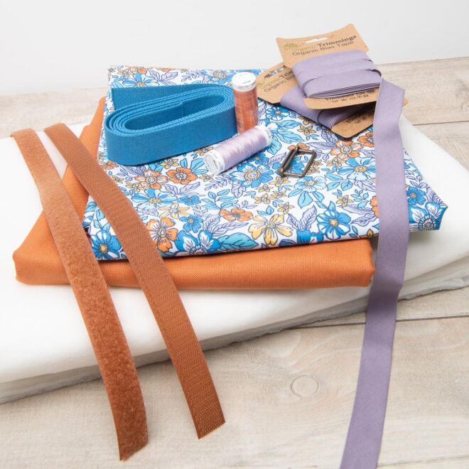 Picknickdecke N&auml;hpaket "Blumenmeer"