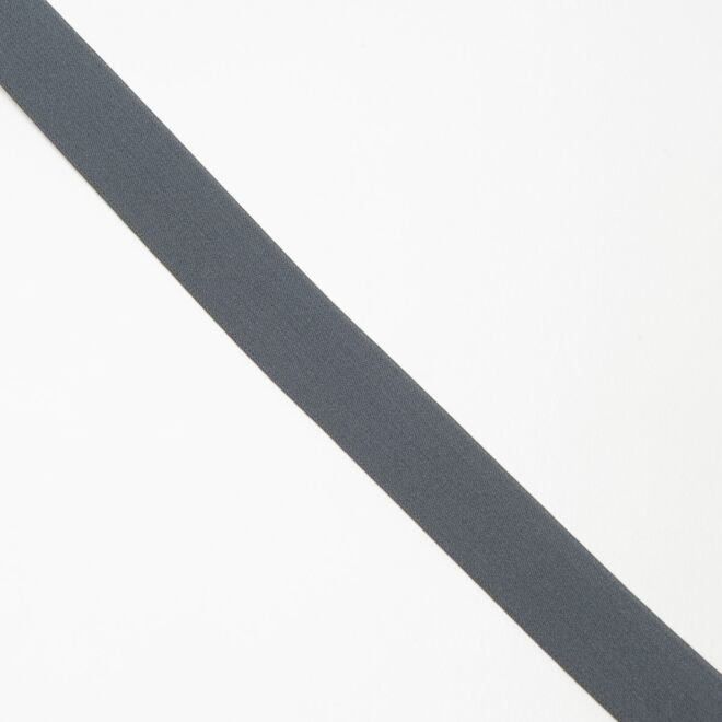 2,5cm Gummiband dunkelgrau