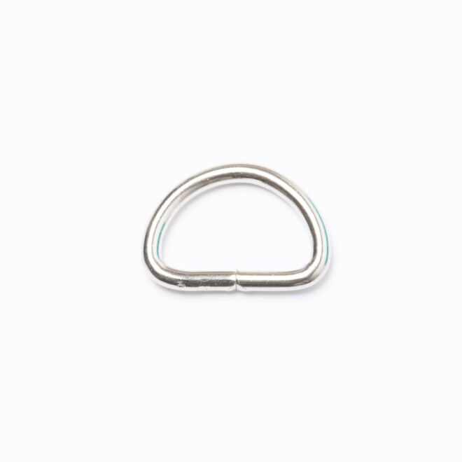 20mm D-Ring/Halbring silber