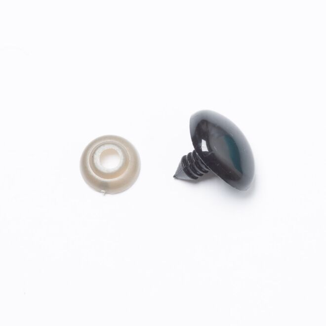 14mm Kunststoff-Sicherheitsnase schwarz 