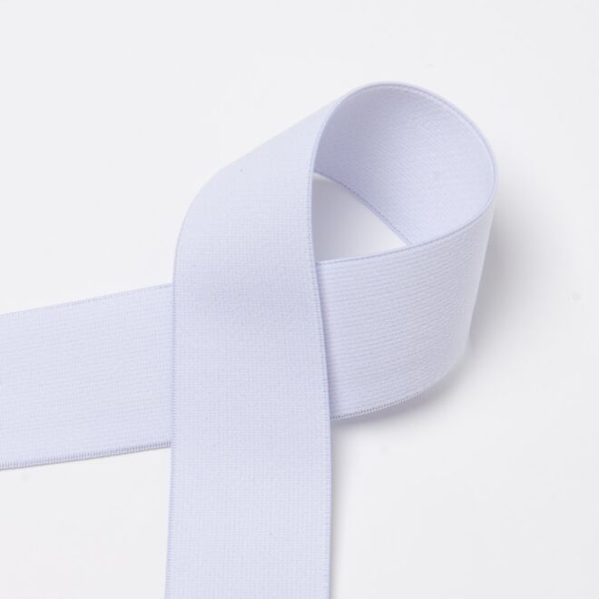 40mm Soft-Gummiband weiß
