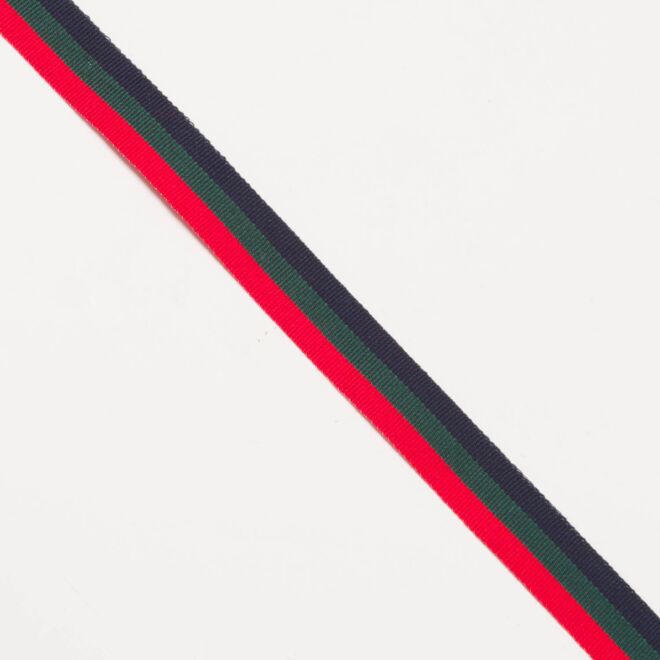 15mm Ripsband/Webband rot/grün/blau