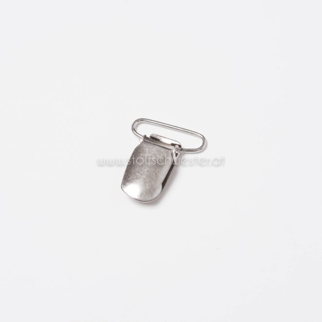 25mm Hosenträger-Clips silber