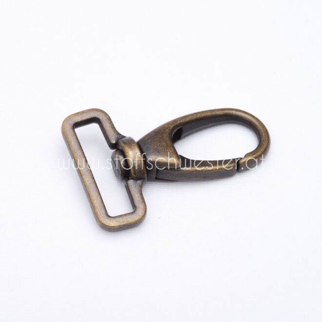 40mm Karabinerhaken altmessing