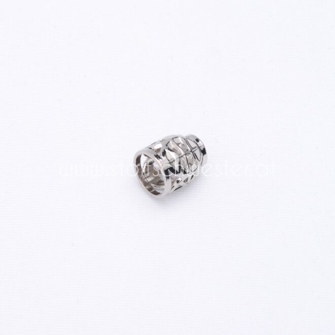 5mm Kordelende "Sevilla" silber