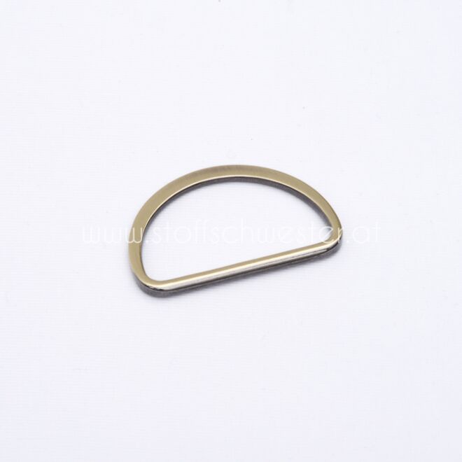 38mm D-Ring "Premium" altmessing