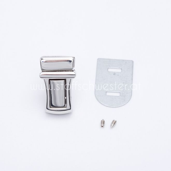 Taschen-Steckverschluss "Valencia" silber