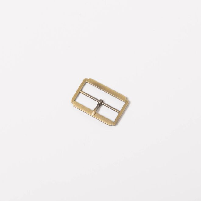 30mm Gürtelschnalle "Rechteck" bronze