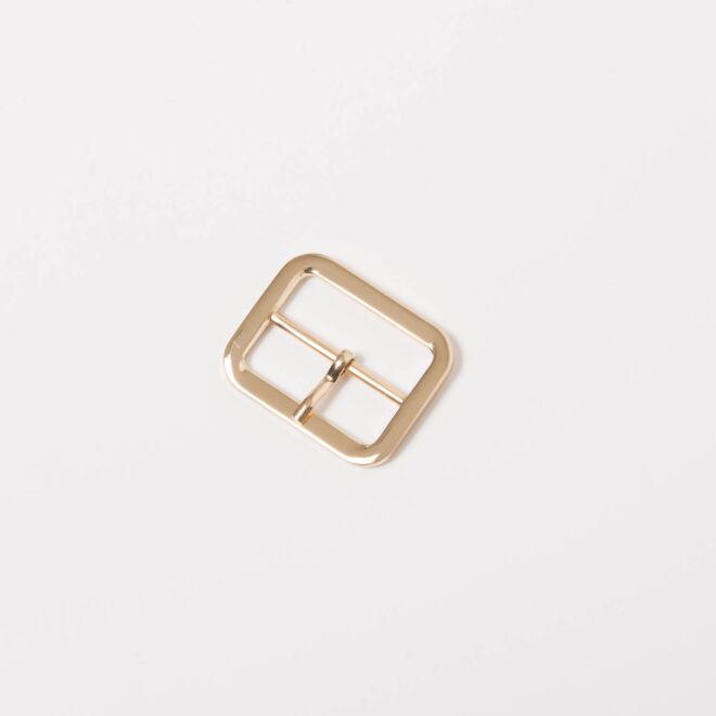 30mm Gürtelschnalle "runde Ecken" gold
