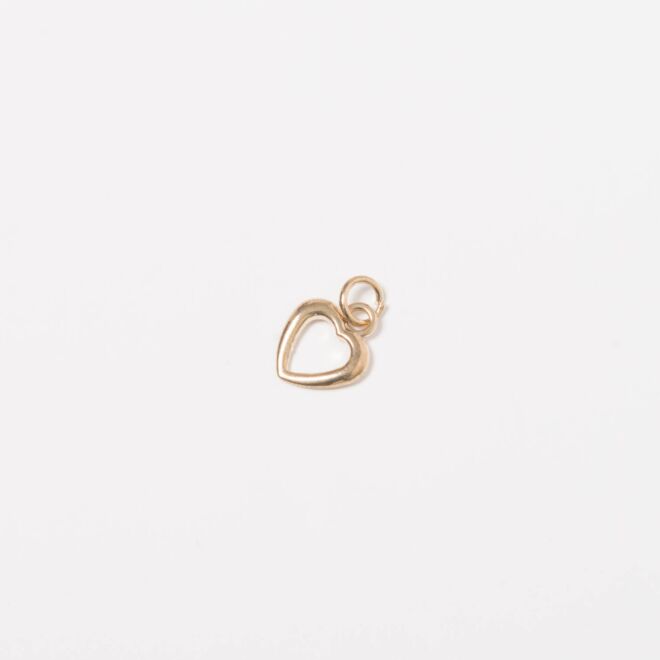 1,5cm Herz Anhänger gold